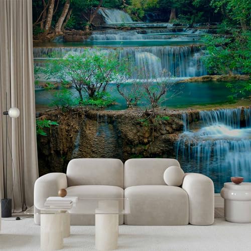 Wall Mural Wallpaper Waterfall Landscape 217x98 Inch (11 Count)