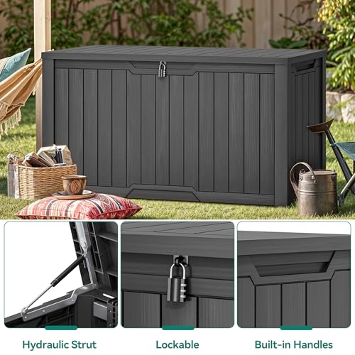 240 Gallon Extra Large Outdoor Storage Deck Box