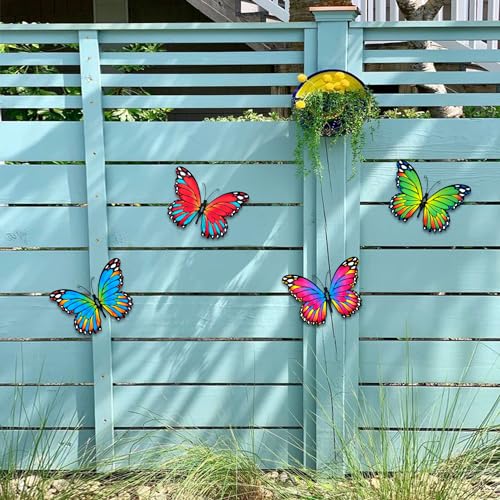 Metal Butterfly Wall Decor (4 Count)