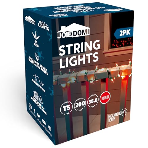 Red Christmas Lights Outdoor (200 Count)