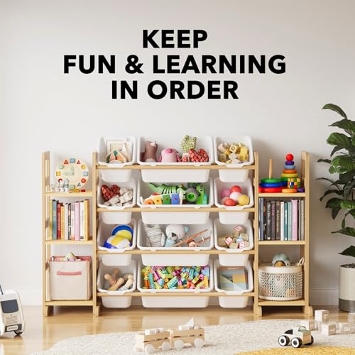 Toy Storage Organizer with 6 Shelves and 12 Bins (6 Count)