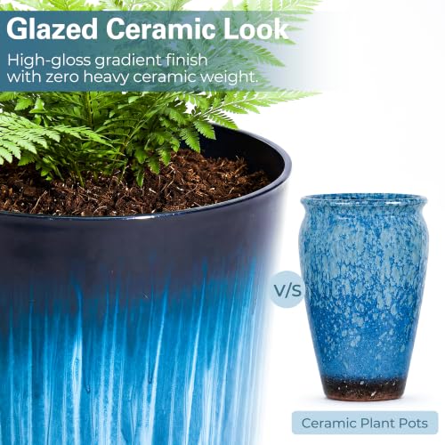 Garden 20" H. Large Plastic Planters (2 Count)