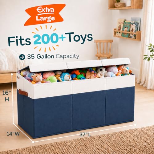Extra Large Toy Storage Organizer with Lid