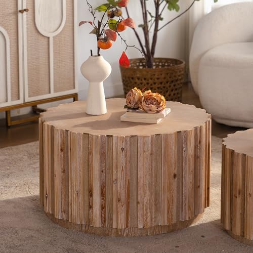 Nesting Round Coffee Table Set of 2 (2 Count)