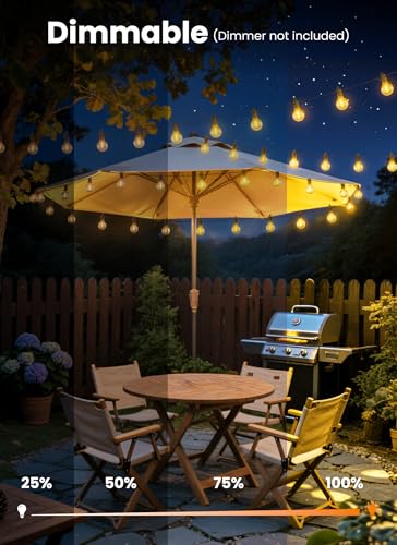 25FT 13 LED Outdoor String Lights