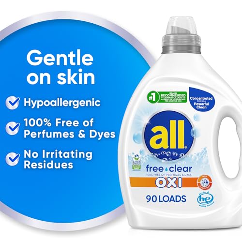 free clear Advanced OXI Laundry Detergent (80.1 Fl Oz)