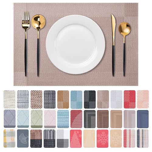 Placemats Set of 6 Washable Indoor (6 Count)