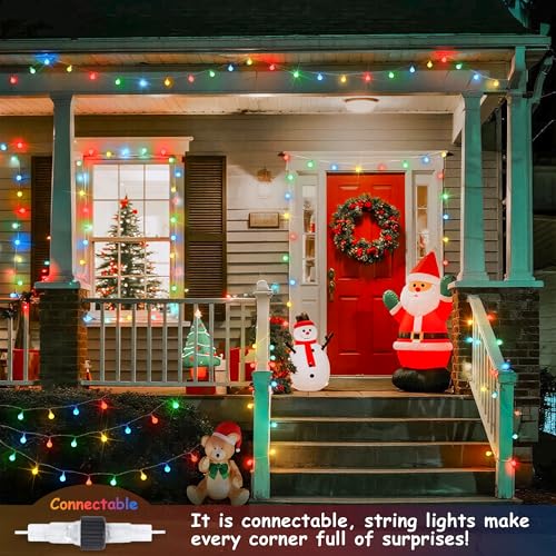 Globe String Lights Indoor Color Changing Christmas Lights Plug in