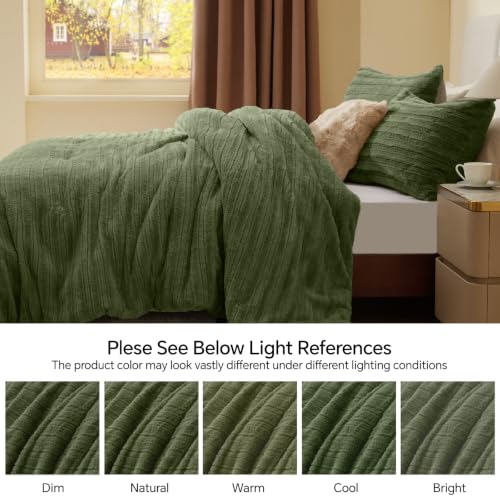 Faux Fur King Size Comforter Set