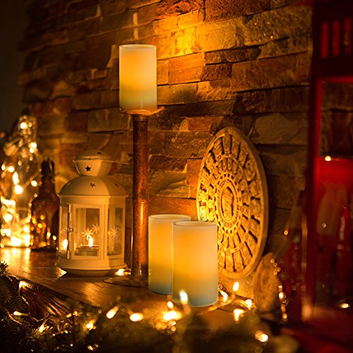 Real Wax Flickering Flameless Candles Battery Operated (2 Count)