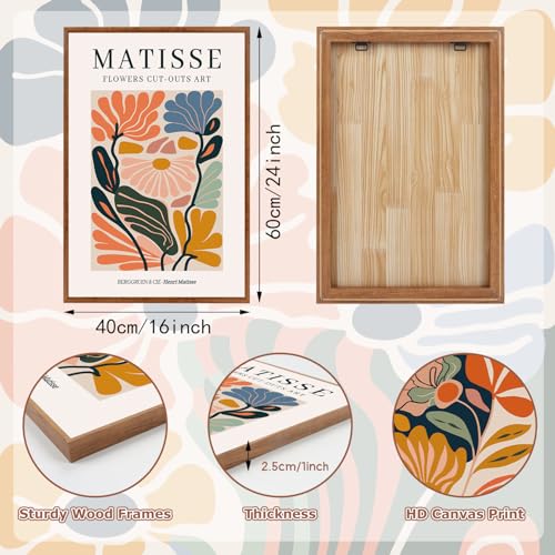 Framed Boho Neutral Canvas Wall Art