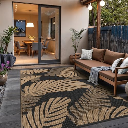 Outdoor Rug Waterproof Plastic Rugs for Patio (54 Sq Ft)
