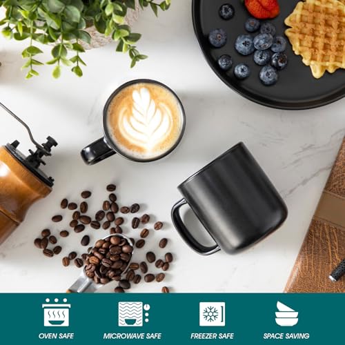 Stoneware Coffee Mugs Set (6 Count)