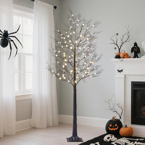 6FT Lighted Willow Tree with 120 Warm LED Lights