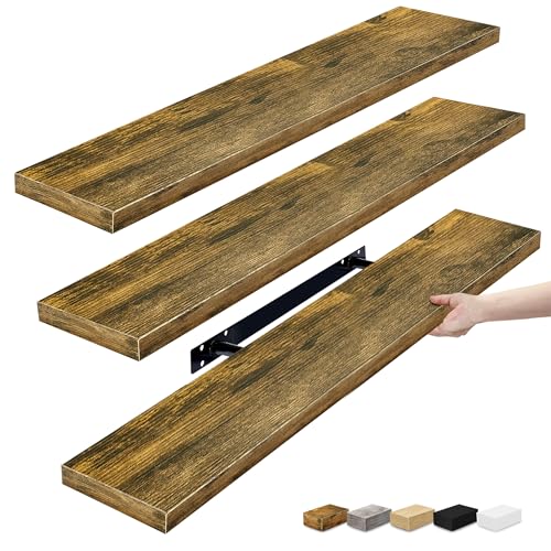 Floating Shelves for Wall Storage (3 Count)