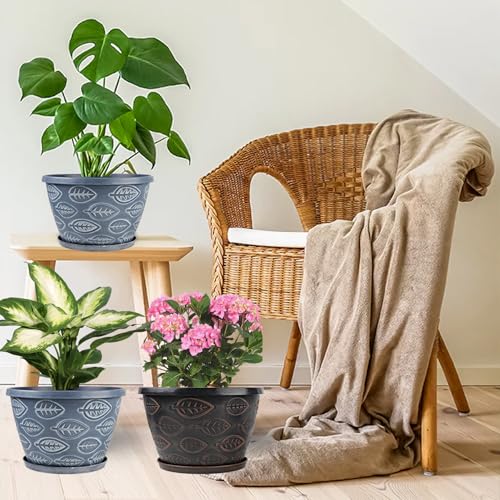 3 Pack Flower Pots (3 Count)