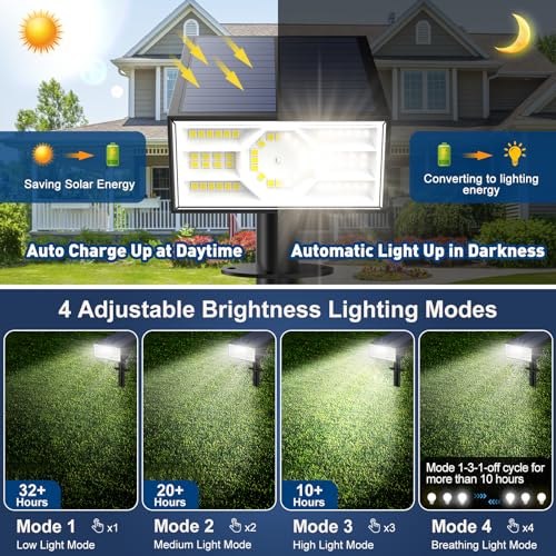 Solar Spot Lights Outdoor (6 Count)