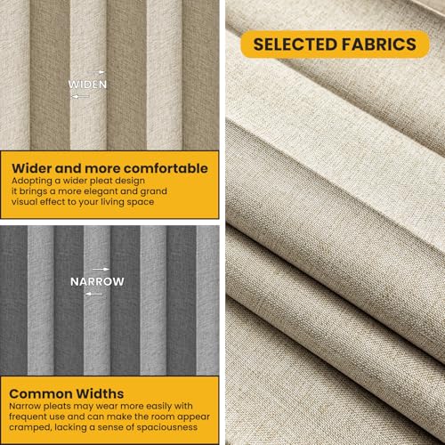 Room Divider Curtain Sets with Flexible Ceiling Track