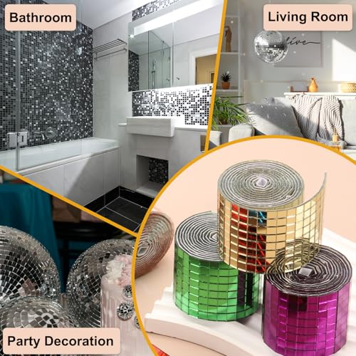 5x5mm Self Adhesive Mirrors Mosaic Tiles (5000 unidad)