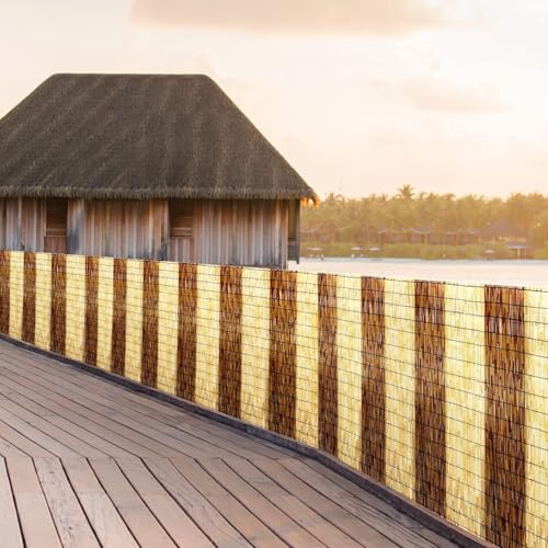 Natural Reed Fencing Roll 5.5x16.4FT Privacy Screen for Patio (89.7 sq ft sq ft)