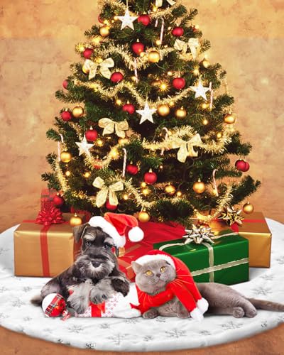 36 Inches Faux Fur Christmas Tree Skirt