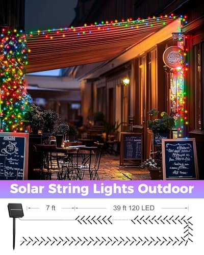 2 Pack Solar String Lights Outdoor (2 Count)