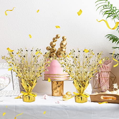 18 Pcs Gold Foil Spray Centerpiece Table Decoration for Party