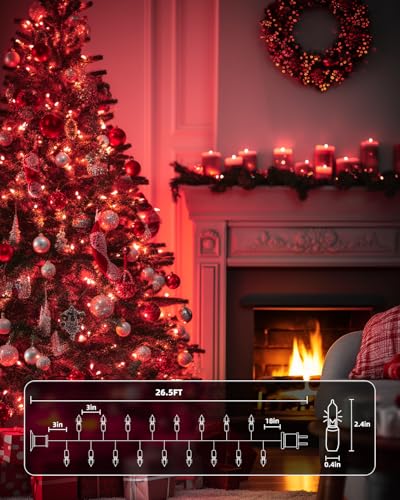 Red Mini String Lights (100 Count)