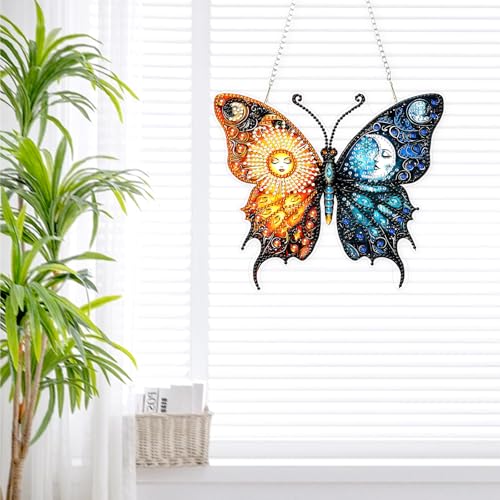 DIY Sun Moon Diamond Painting Hanging Ornament