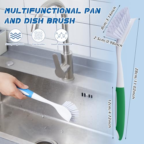 6 Pcs Kitchen Scrub Dish Brush Bulk (6 Count)
