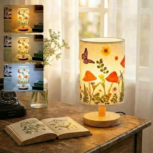 Pressed Flower Vintage Table Lamp