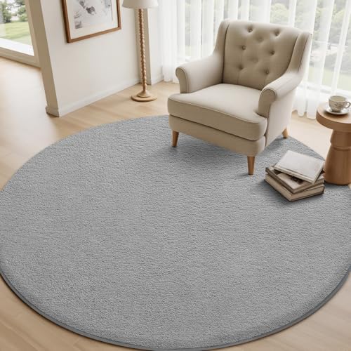 4ft Round Rugs for Bedroom Living Room (12.25 Sq Ft)