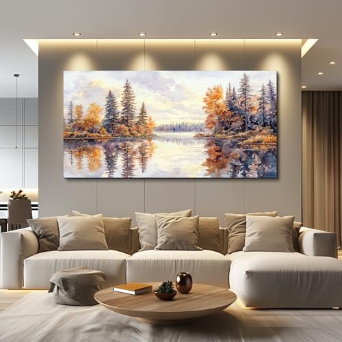 Large Natural Landscape Wall Art For Dining Room Apartment Abstract Ink Landscape Painting Wall Decoration Living Room Bedroom Office Artwork Pictures Home Decoration Aesthetics 30x60 In