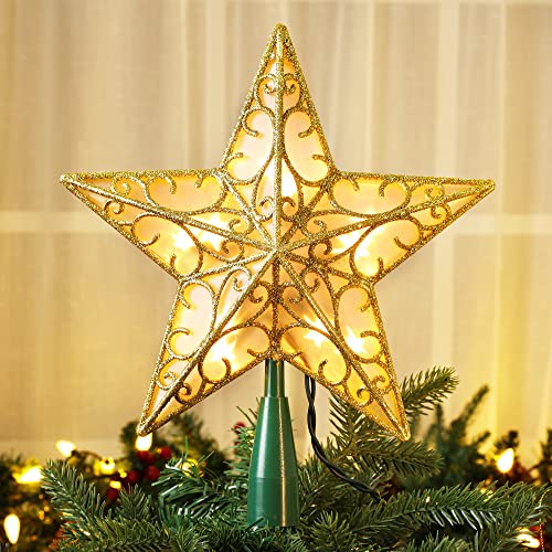 Christmas Star Tree Topper Lights