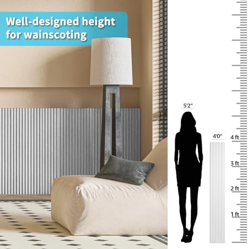 48 x 6 in WPC Wood Slat Wall Panels (16 Count)