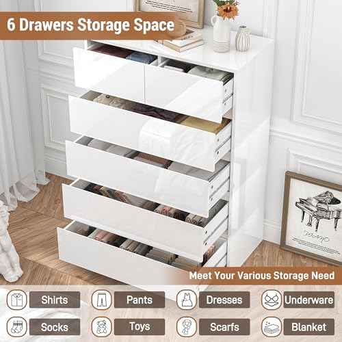 White Malm Dresser for Bedroom