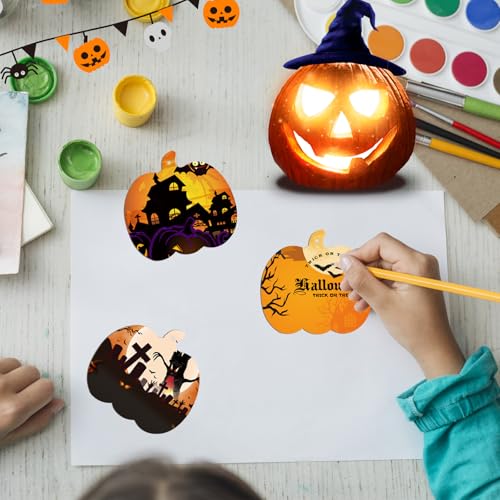 90 Pcs Thanksgiving Pumpkin Wooden Cutouts Unfinished Wood Crafts Pumpkin Wooden Pumpkins Ornaments to Paint Decorations DIY Blank Fall Pumpkin Shapes Discs Halloween 3.9x3.5 Inch (94 Count)