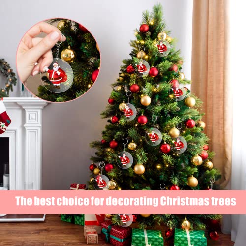 4Inch Round Acrylic Blanks Ornament 20Pcs Clear Acrylic Disc Circle (20 Count)