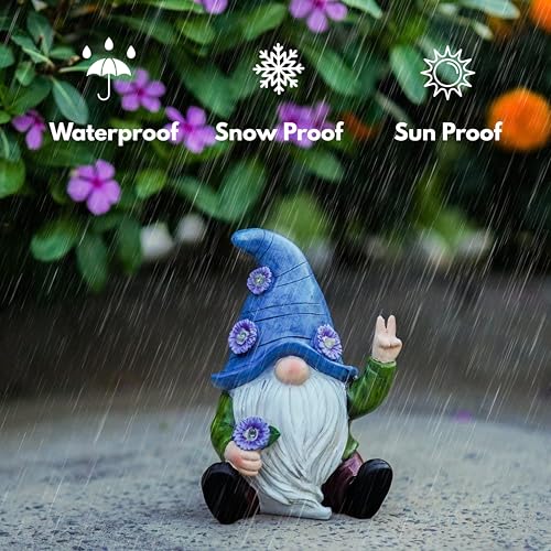 Blue Peace Yard Gnomes