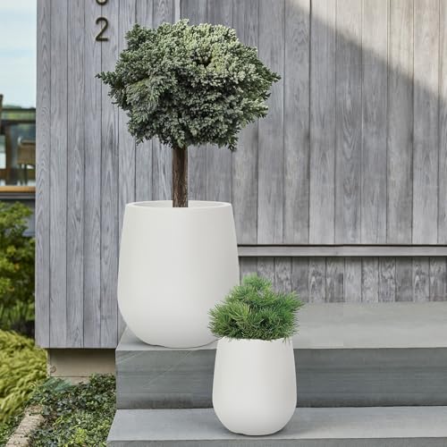 16.9" H Large Tall Plastic Planter w