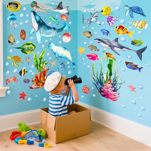 Glow in The Dark Ocean Wall Decals