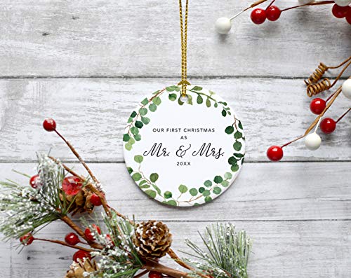 Custom Year Round Ceramic Porcelain Christmas Tree Ornament Keepsake Collectible Gift
