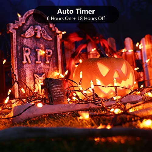 Orange Halloween String Lights Battery Operated