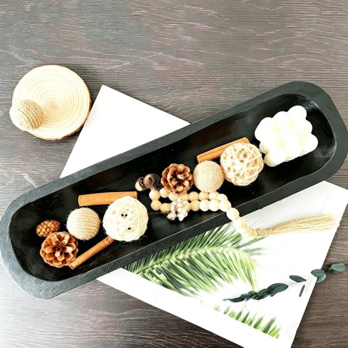 Wooden Dough Bowl Decor