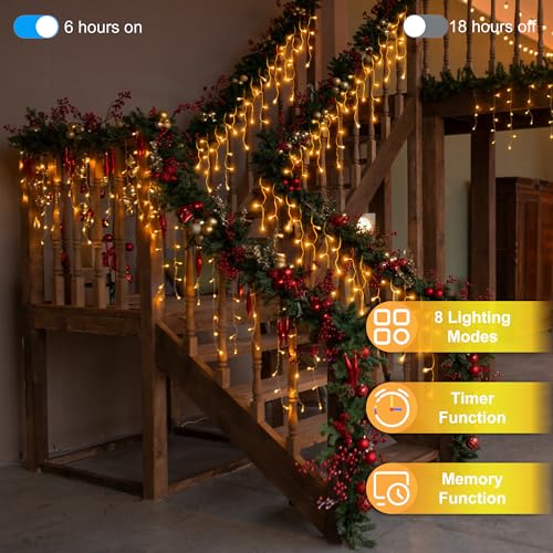 1296LED Christmas Lights with 288 Drops (131 Foot)