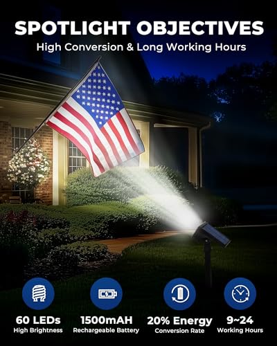 Solar Lights Outdoor Waterproof IP67 (4 Count)