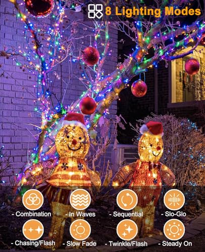 197FT 600 LED Christmas Lights Outdoor
