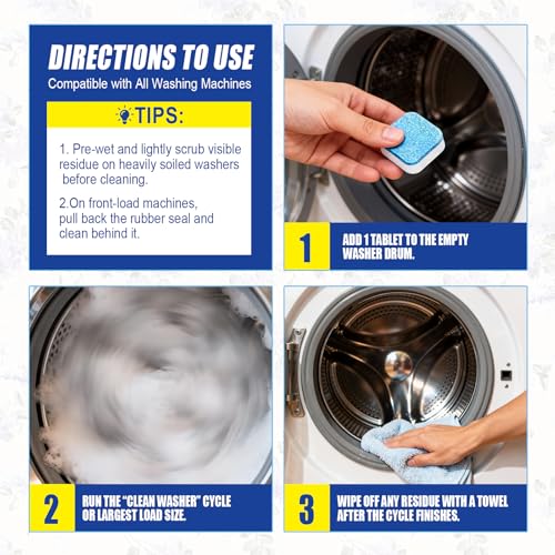 Washing Machine Cleaner Tablets (24 Count)