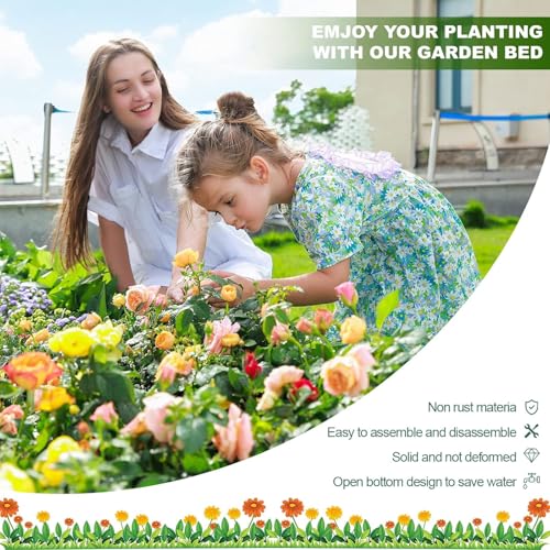 12×4×1ft Galvanized Raised Garden Bed Kit for Vegetables 2 Pack (2 Count)