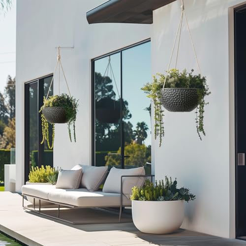 Hanging Planters for Outdoor Plants (2 Count)
